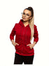 Damen Zip-Up Hoodie Jacke | lässige Kapuzen-Sweatjacke